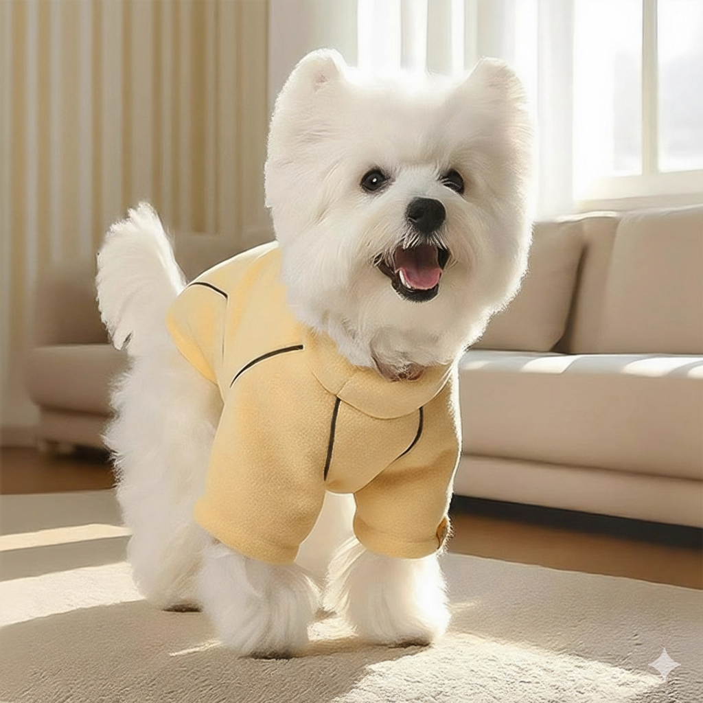 Dog Hiking Fleece Base Layer - Yellow