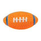 Rugby Dog Chew Toy with Squeaky - Orange