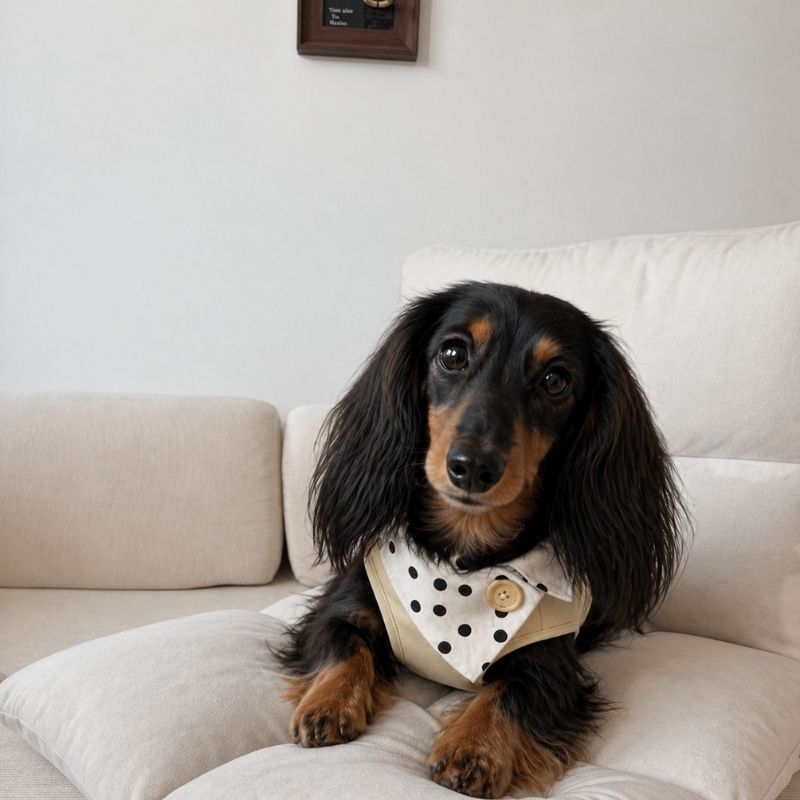 Dachshund Summer Knit Color-Block Vest